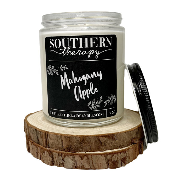 Southern Therapy Candles Mahogany Apple Scented Jar Candles Wayfair